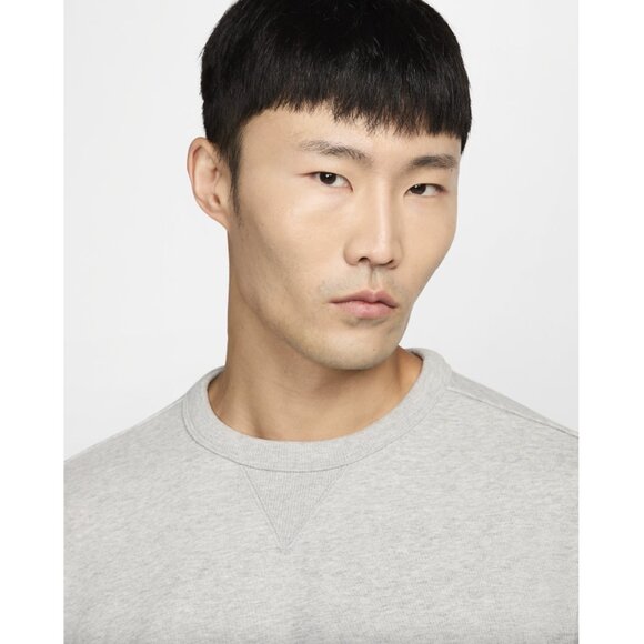 Nike Standard Issue Men's Dri-FIT Basketball Crew-Neck Sweatshirt Grey - Picture 10 of 12